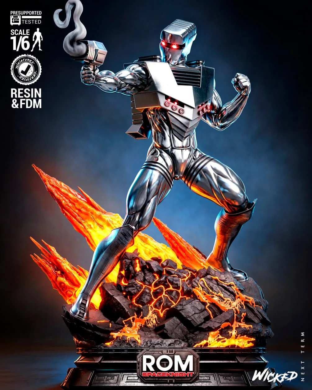 Space knight Sculpture