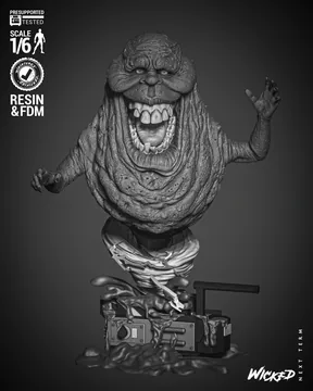 Slimer Sculpture thumbnail 1