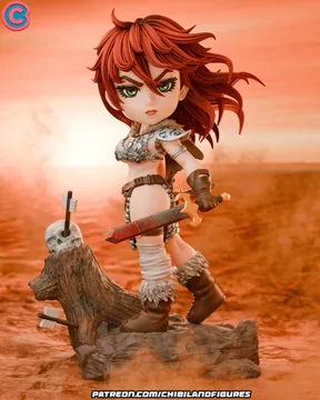 RedSonja Chibi thumbnail 1