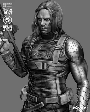 Winter Soldier Sculpture thumbnail 4
