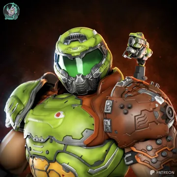 Doom Slayer Sculpture thumbnail 5