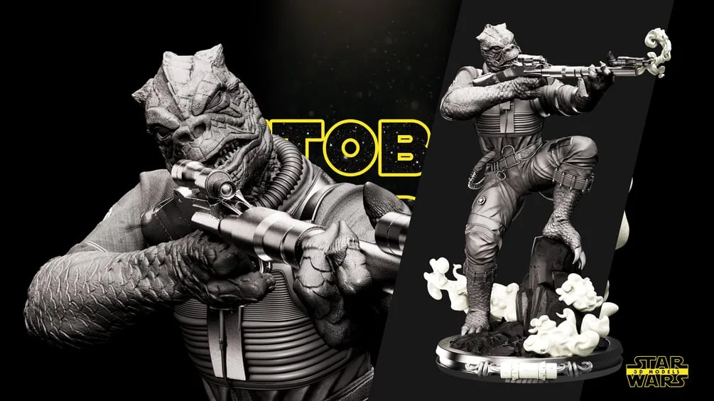 Bossk Sculpture