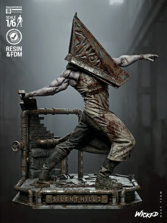 Pyramid Head Sculpture