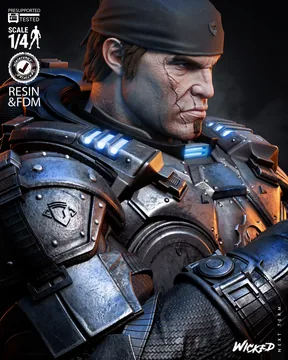 Marcus Fenix Bust thumbnail 4