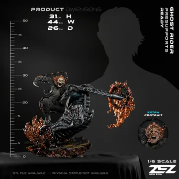 Ghost Rider Sculpture thumbnail 6