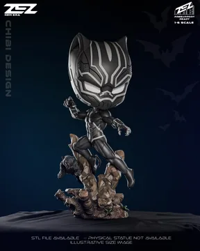 Black Panther Chibi thumbnail 1