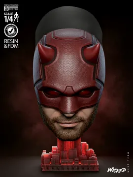 Kingpin and Daredevil Bust thumbnail 2