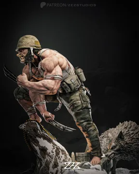 Wolverine Sculpture thumbnail 2