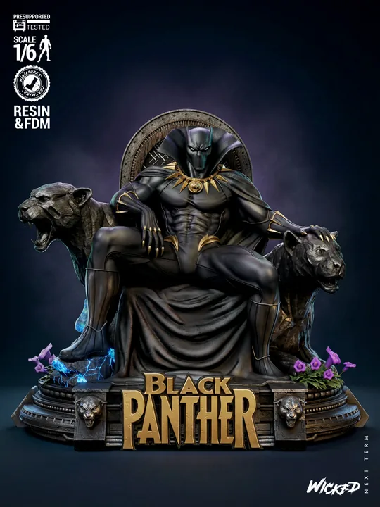 Black Panther Sculpture