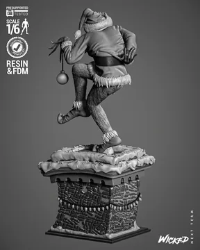 Grinch (Jim Carry) Sculpture thumbnail 3