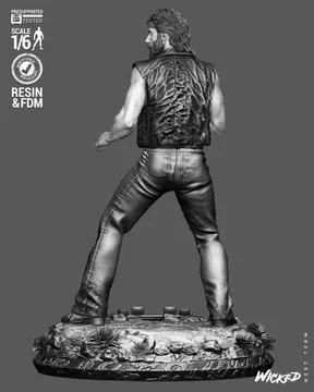 Chuck Norris Lone Wolf Sculpture thumbnail 5