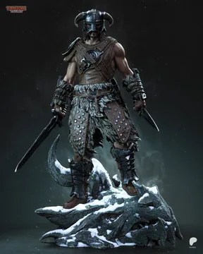 Dovahkiin Sculpture thumbnail 1