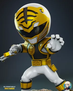 White Ranger Chibi thumbnail 5