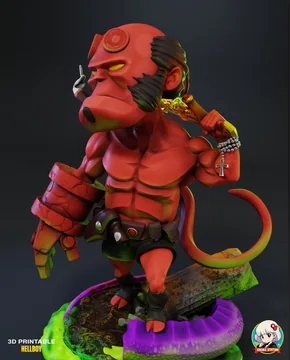 Hellboy Chibi thumbnail 6