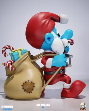 Pappa Smurf Chibi thumbnail 2