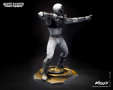 White Ranger Sculpture thumbnail 2