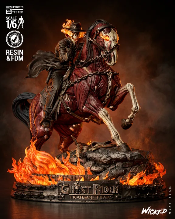 Ghost Rider Billy Sculpture