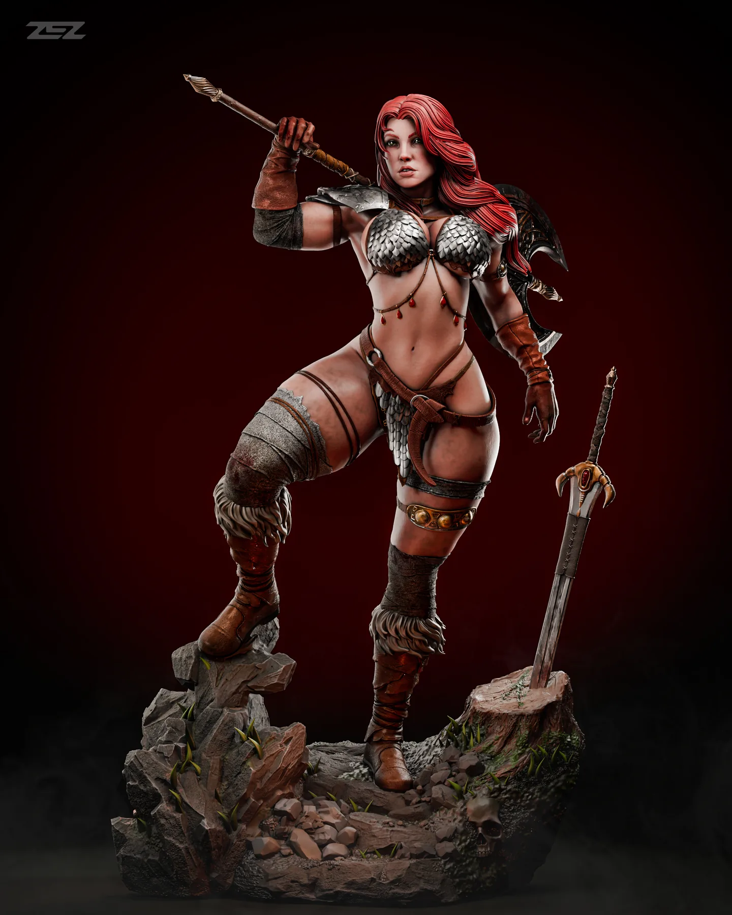 Red Sonja Sculpture