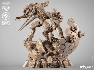 Master Chief and The Arbiter Diorama thumbnail 1