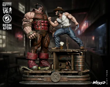 Logan VS Juggernaut Diorama thumbnail 1