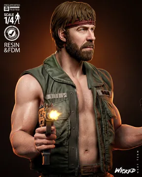 Chuck Norris Bust thumbnail 4