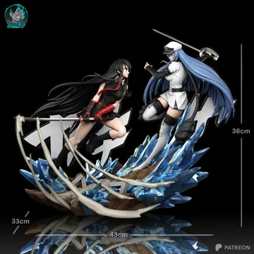 Akame and Esdeath Diorama thumbnail 6