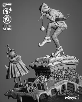 Grinch, Cindy and Max Diorama thumbnail 5