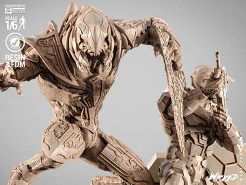 Master Chief and The Arbiter Diorama thumbnail 4