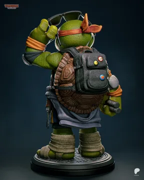 Michelangelo Chibi thumbnail 4