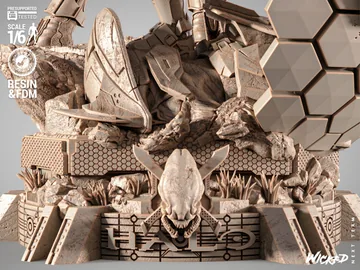 Master Chief and The Arbiter Diorama thumbnail 3