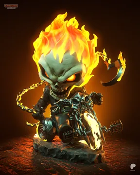 Ghost Rider Chibi thumbnail 4