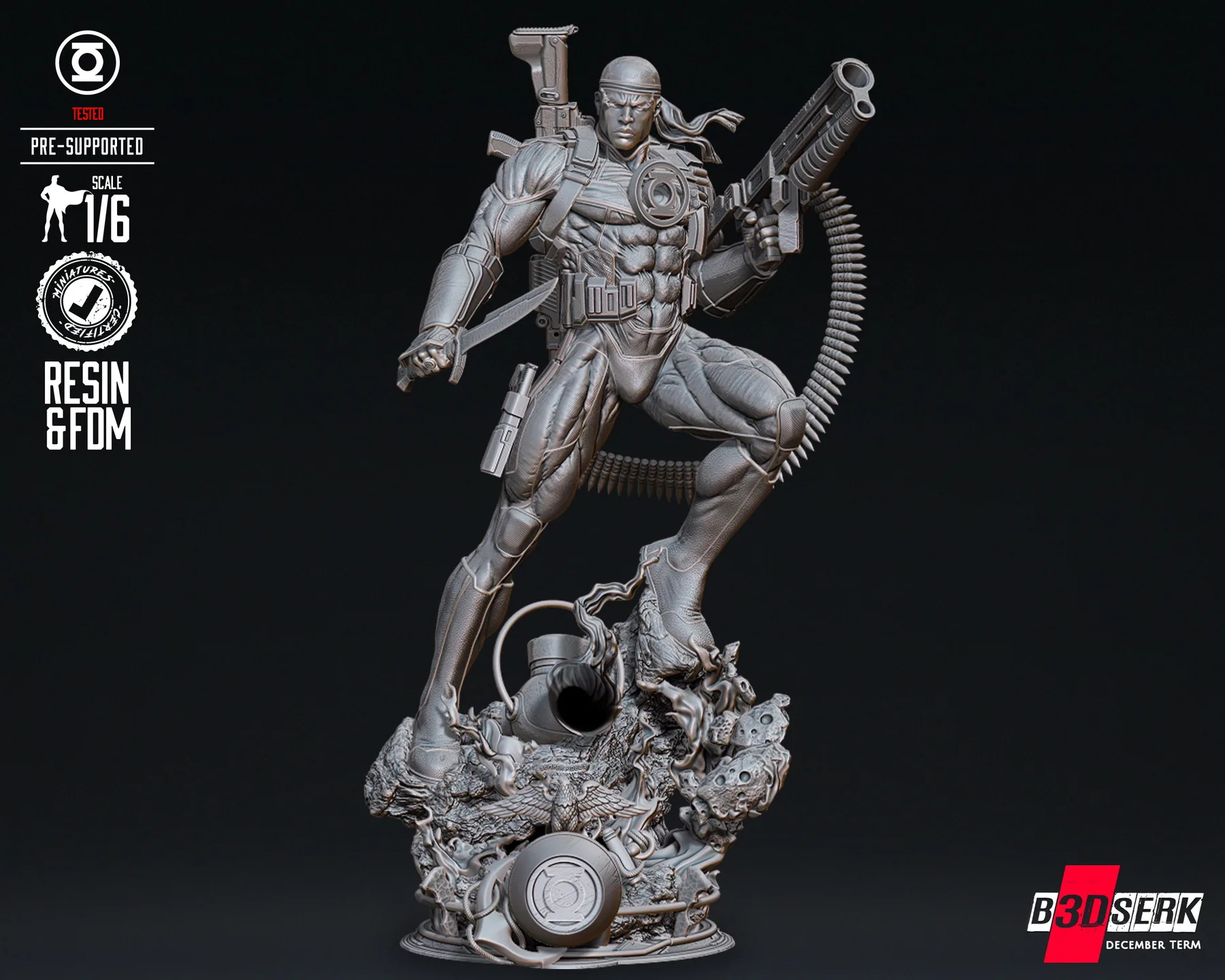 Green Lantern Jhon Stewart Sculpture
