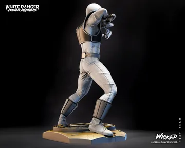 White Ranger Sculpture thumbnail 4