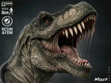 T-Rex Bust thumbnail 5