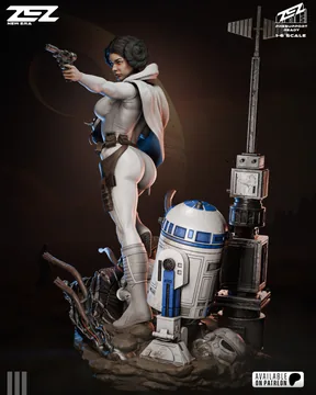 Princess Leia Sculpture thumbnail 3