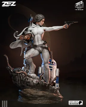 Princess Leia Sculpture thumbnail 5