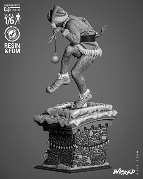 Grinch (Jim Carry) Sculpture thumbnail 2