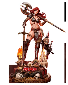 Red Sonja Sculpture thumbnail 3