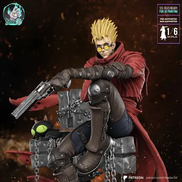 Vash the Stampede Sculpture thumbnail 2