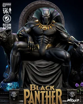 Black Panther Sculpture thumbnail 3