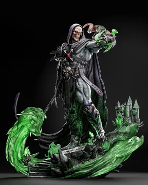 Skeletor Sculpture thumbnail 1
