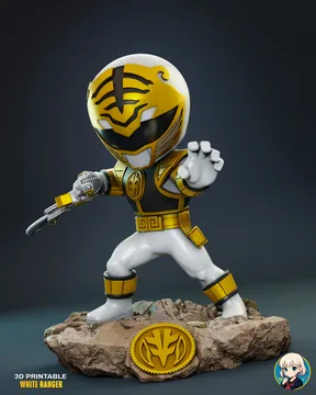 White Ranger Chibi thumbnail 1