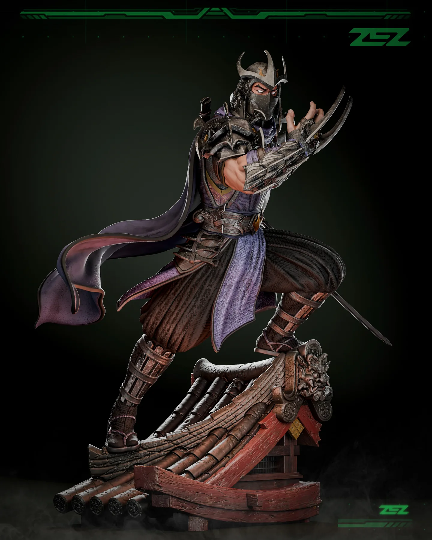 Shredder Sculpture