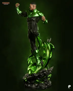Green Lantern Sculpture thumbnail 2