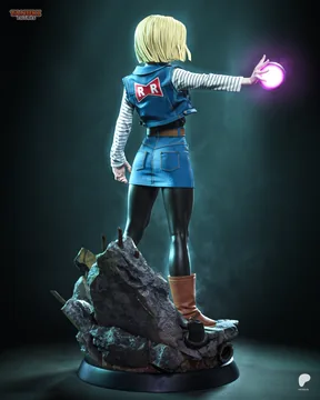 Android 18 Sculpture thumbnail 2