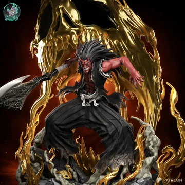 Zaraki Kenpachi Sculpture thumbnail 2