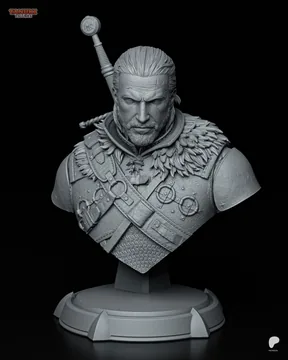 Geralt Bust thumbnail 1