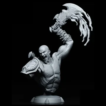 Kratos Bust thumbnail 1