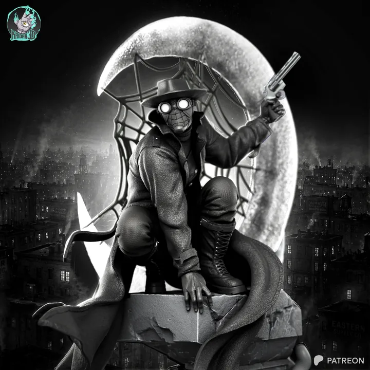 Spider-Man Noir Sculpture