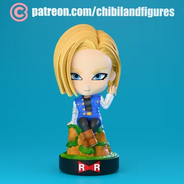 Android 18 Chibi thumbnail 3